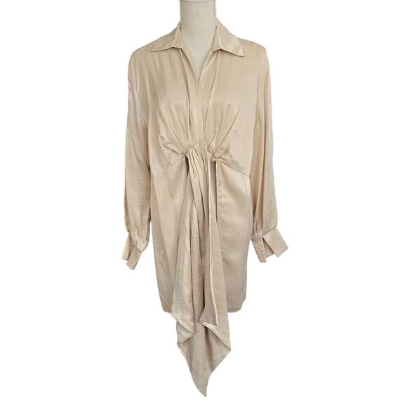 Lovers & Friends Open Tie Cardigan Shirt Sz Small - Picture 2 of 9